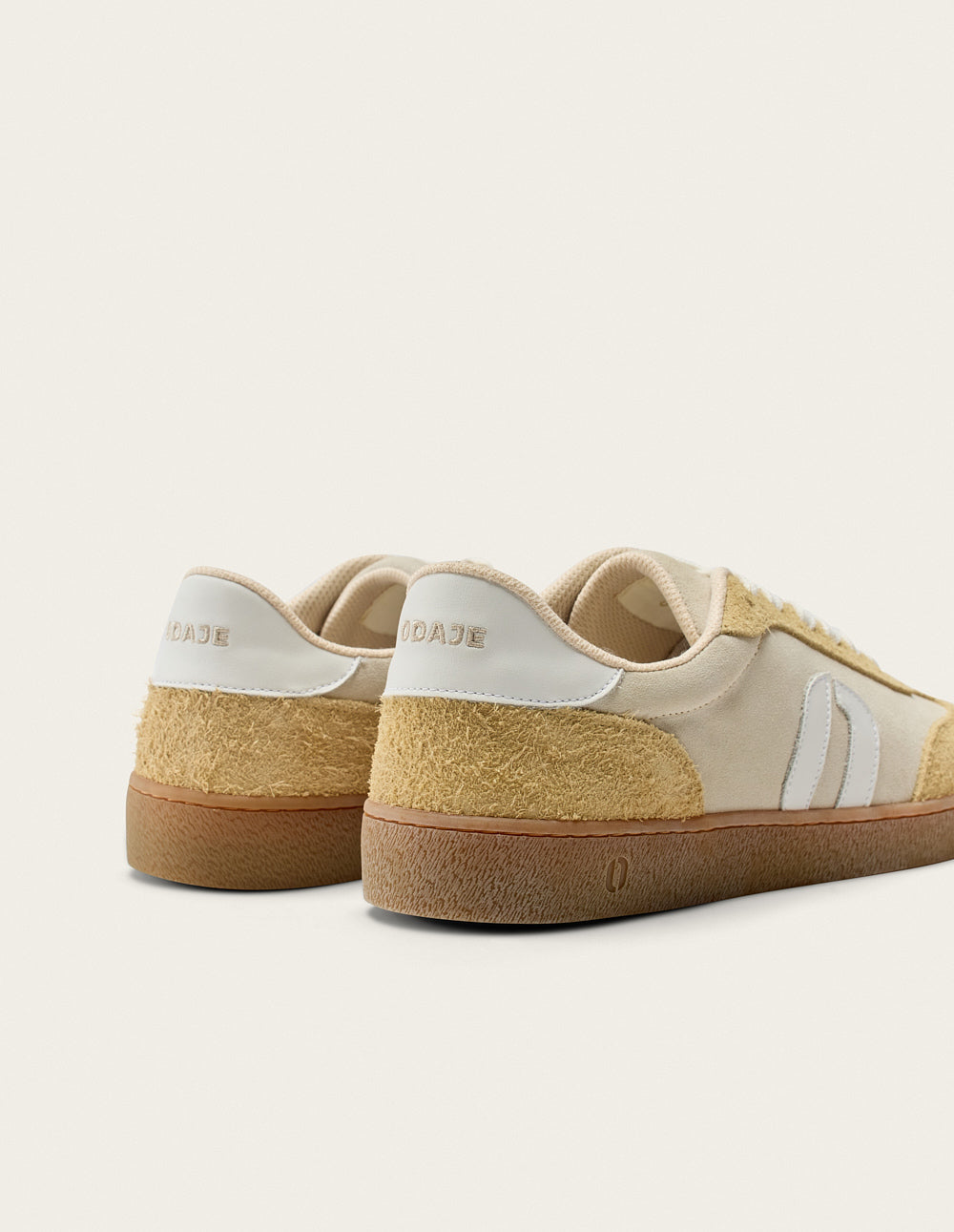 Baskets Basses Lucia - Beige Ivoire Blanc - Femme