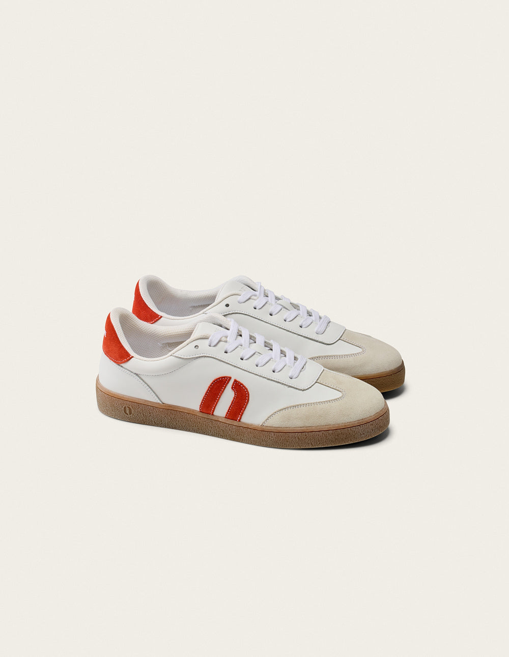 Baskets Basses Lucia - Blanc Orange