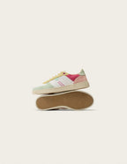 Baskets Basses Marie - Vert Blanc Jaune - Femme