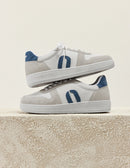 Baskets Basses Matthieu - Gris Blanc Pétrole