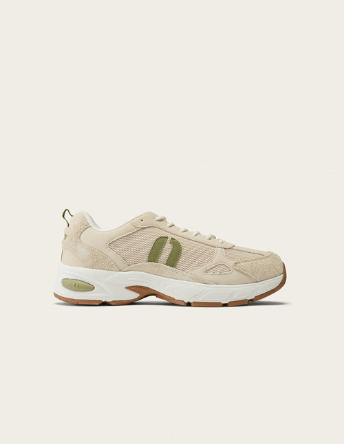 Baskets Basses Max - Ecru Kaki Clair