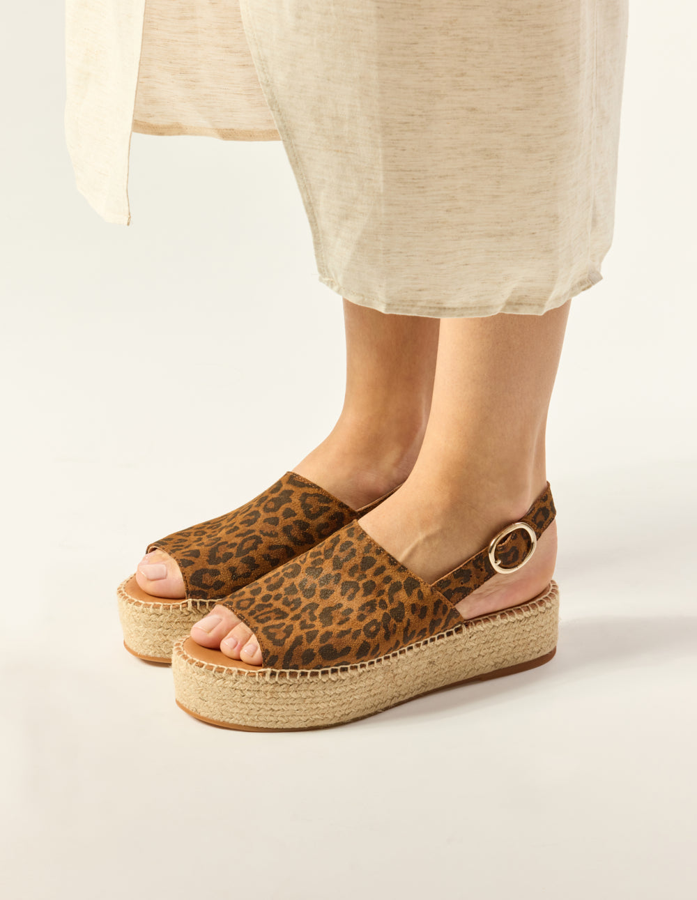 Espadrilles Maya - Suède Léopard