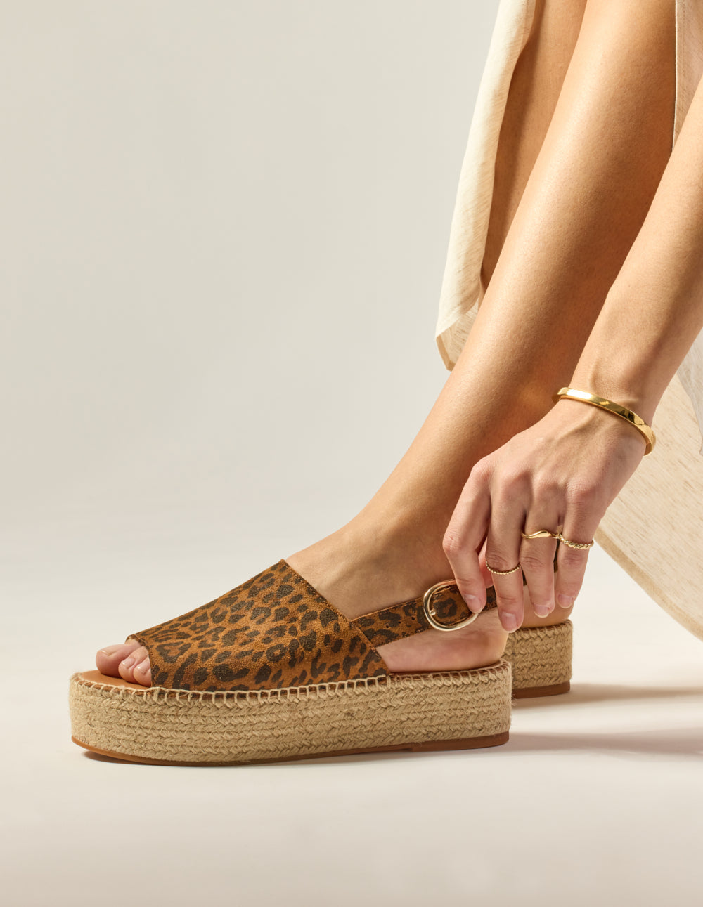 Espadrilles Maya - Suède Léopard