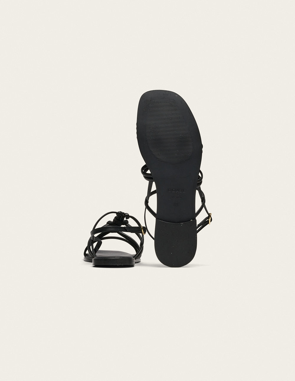 Sandales Naen - Cuir Noir - Femme