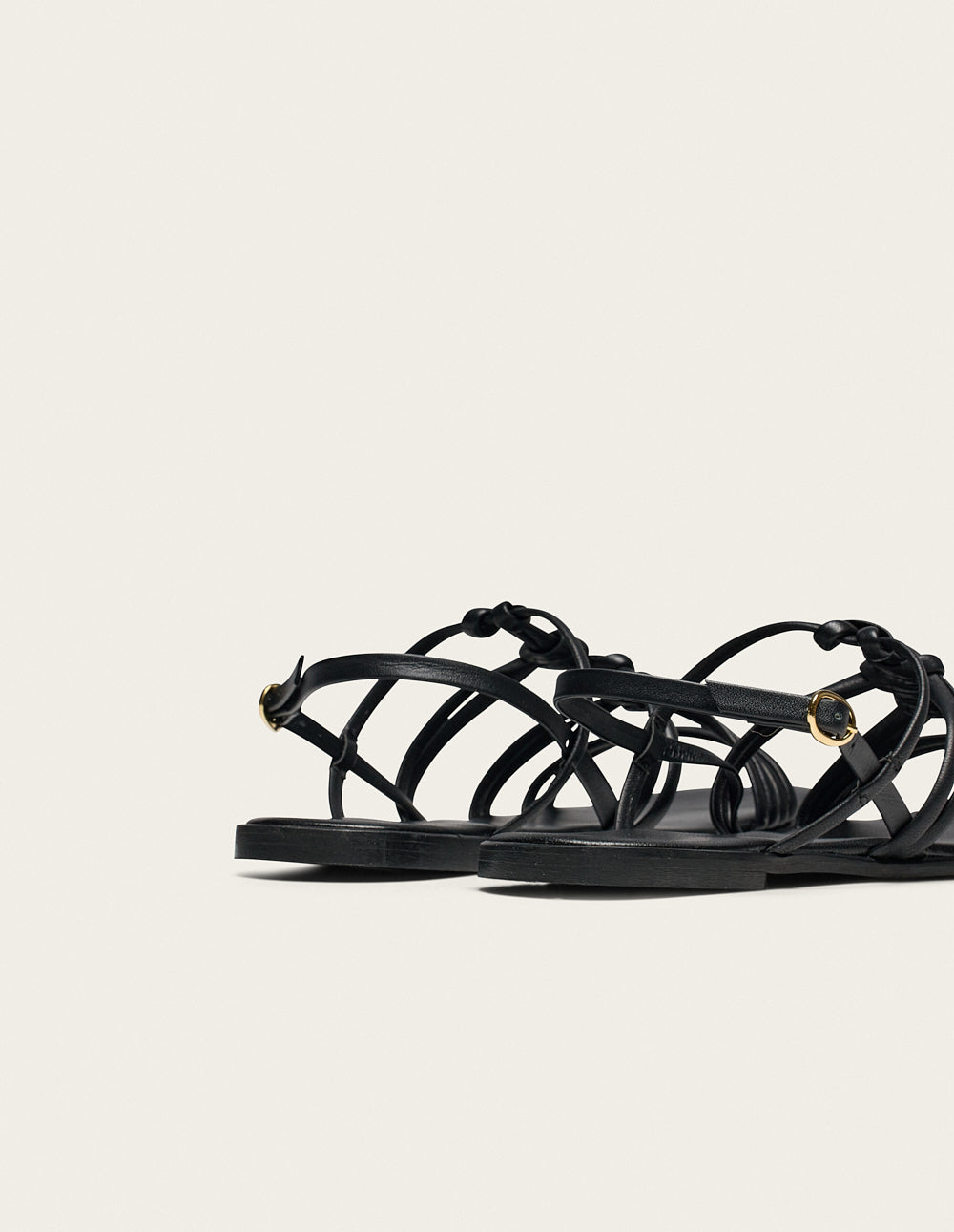 Sandales Naen - Cuir Noir - Femme