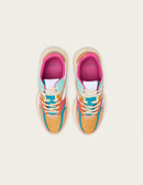 Baskets Basses Nathanaelle - Saumon Turquoise Moutarde