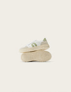 Baskets Basses Nora - Blanc Vert - Femme