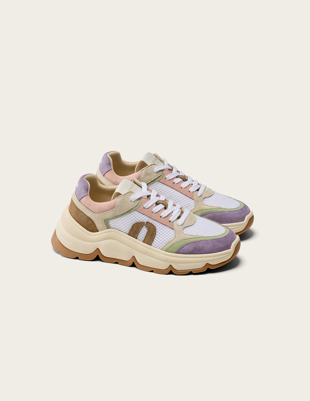 Baskets Basses Orna - Lilas Vert Blanc - Femme