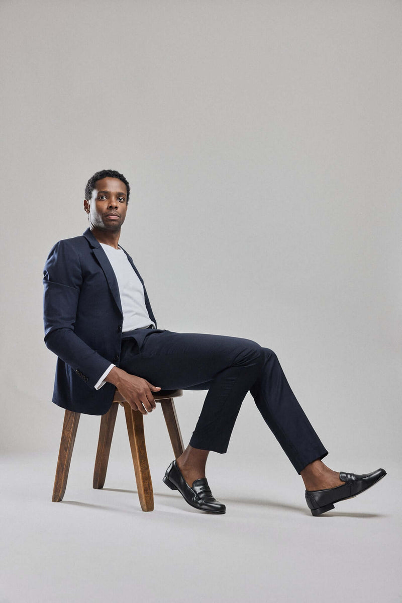 Mocassins Serge - Cuir De Veau Lisse - Noir