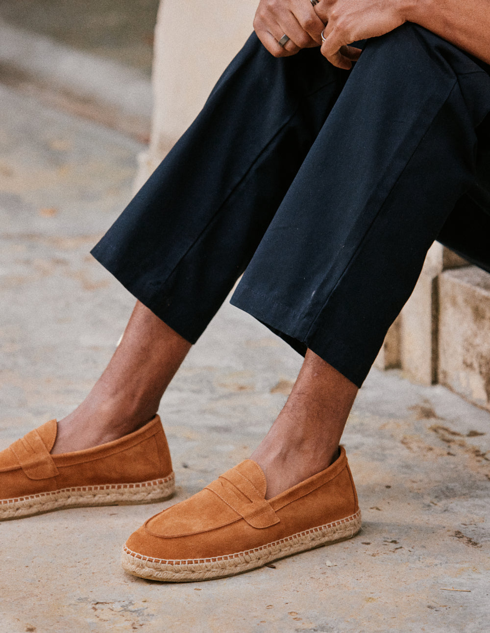 Espadrilles Roméo - Suède marron