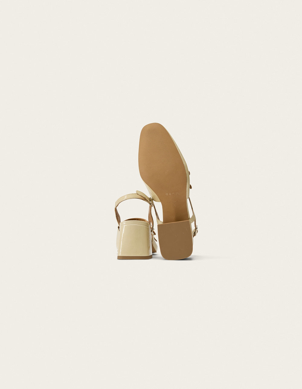 Escarpins Soline - Cuir Plissé Écru