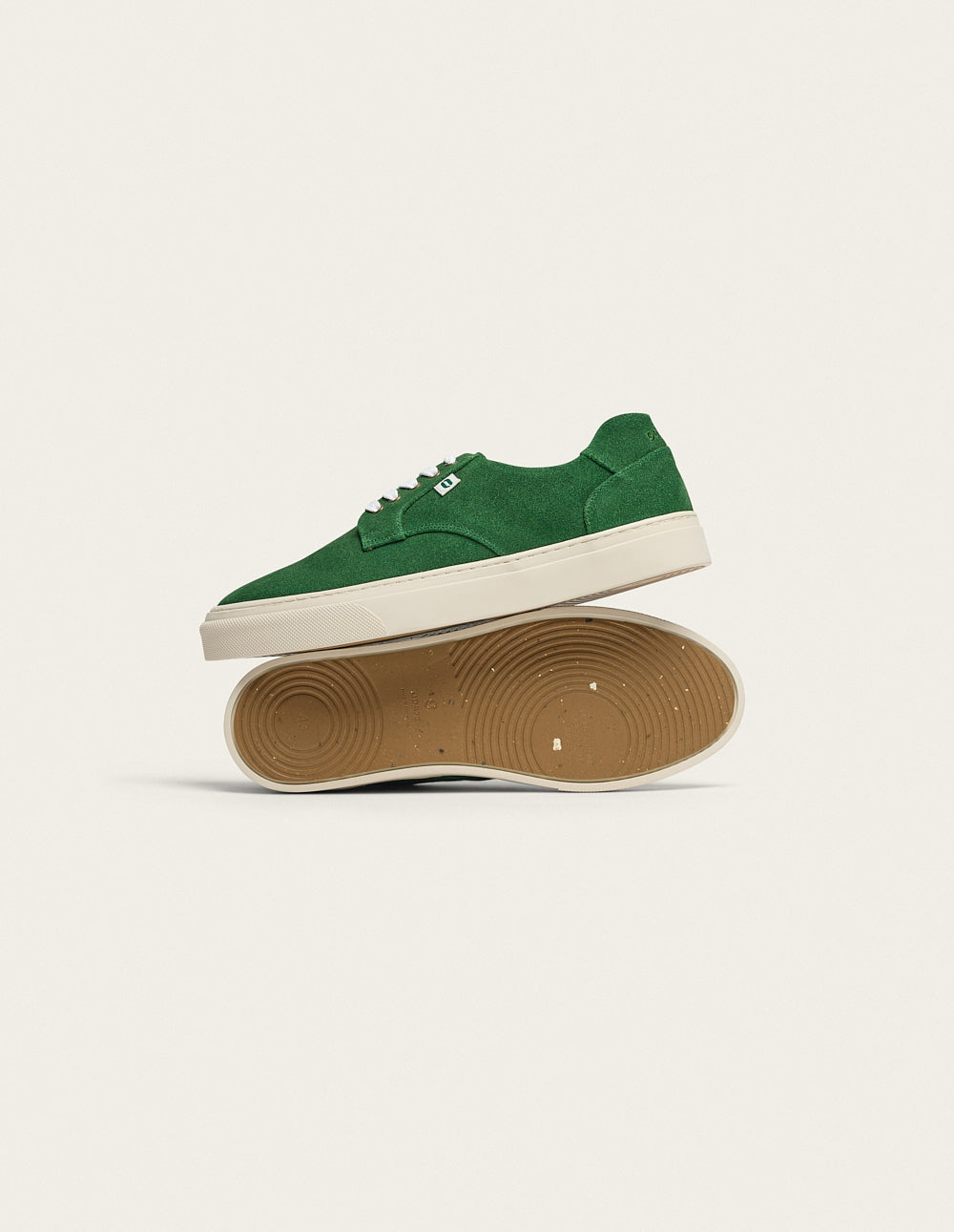 Baskets basses Alexandre - Suède vert