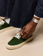 Baskets basses Alexandre - Suède vert