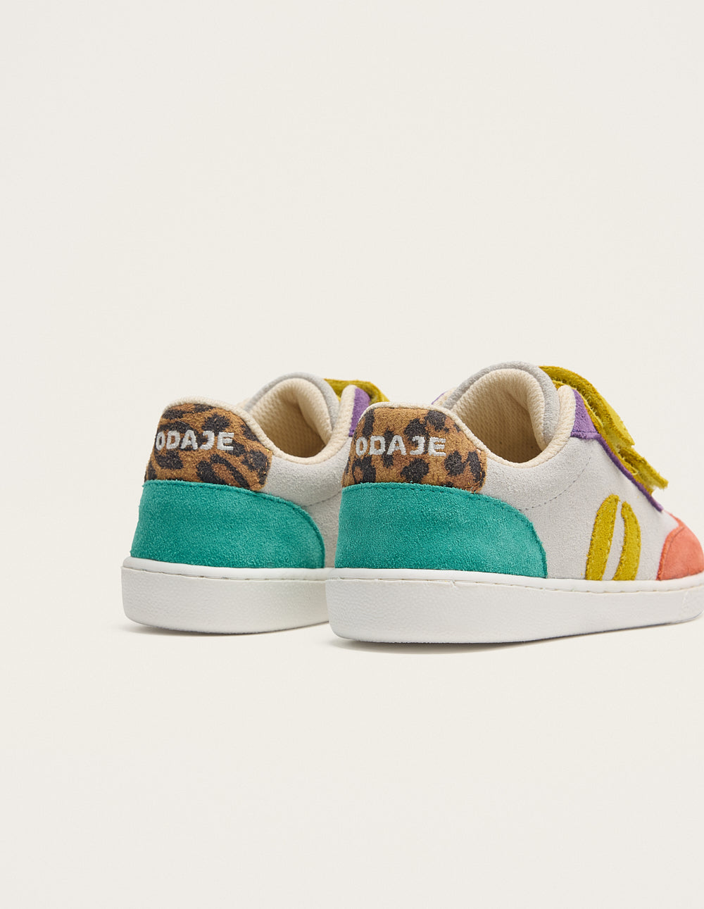 Baskets Enfants Lilo - Corail lilas citron