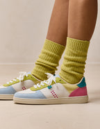 Baskets basses Marie - Ciel citron pistache