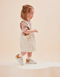 Baskets Enfants René Junior - Blanc moutarde