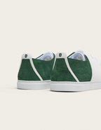 Baskets Basses René - Blanc Et Vert