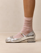 Escarpins Tovia - Cuir argenté