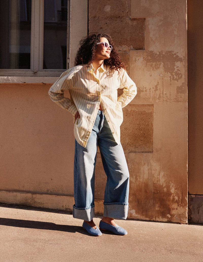 Ballerines Mahi - Tressé Bleu