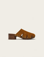 Mules Yura - Suède Ambre