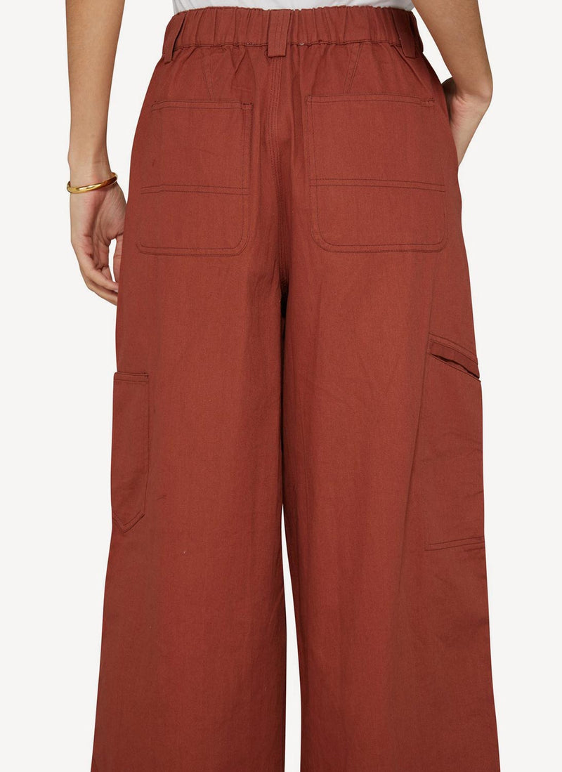 Sea Ny - Pantalon - Burgundy - Femme