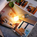 Ampoule filament LED E27 blanc chaud SEDNA E27 T45 6W H12cm - REDDECO.com