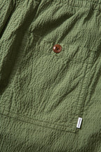 Short Seersucker Plain Khaki