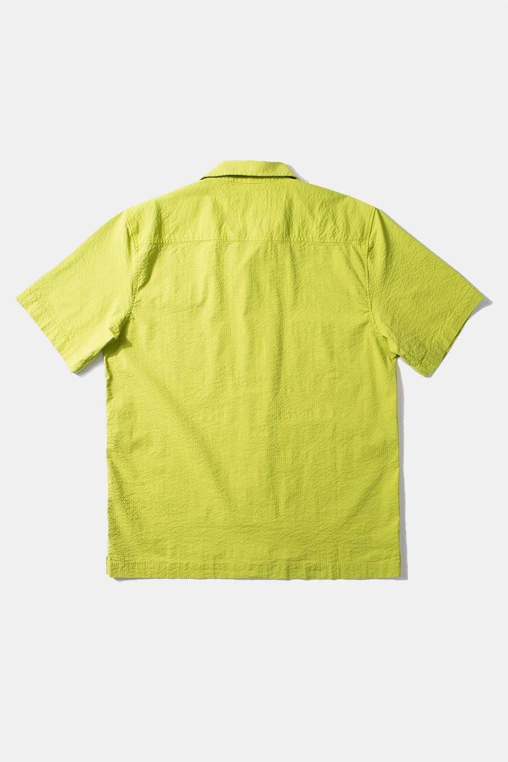 Seersucker Short Sleeve Shirt Green