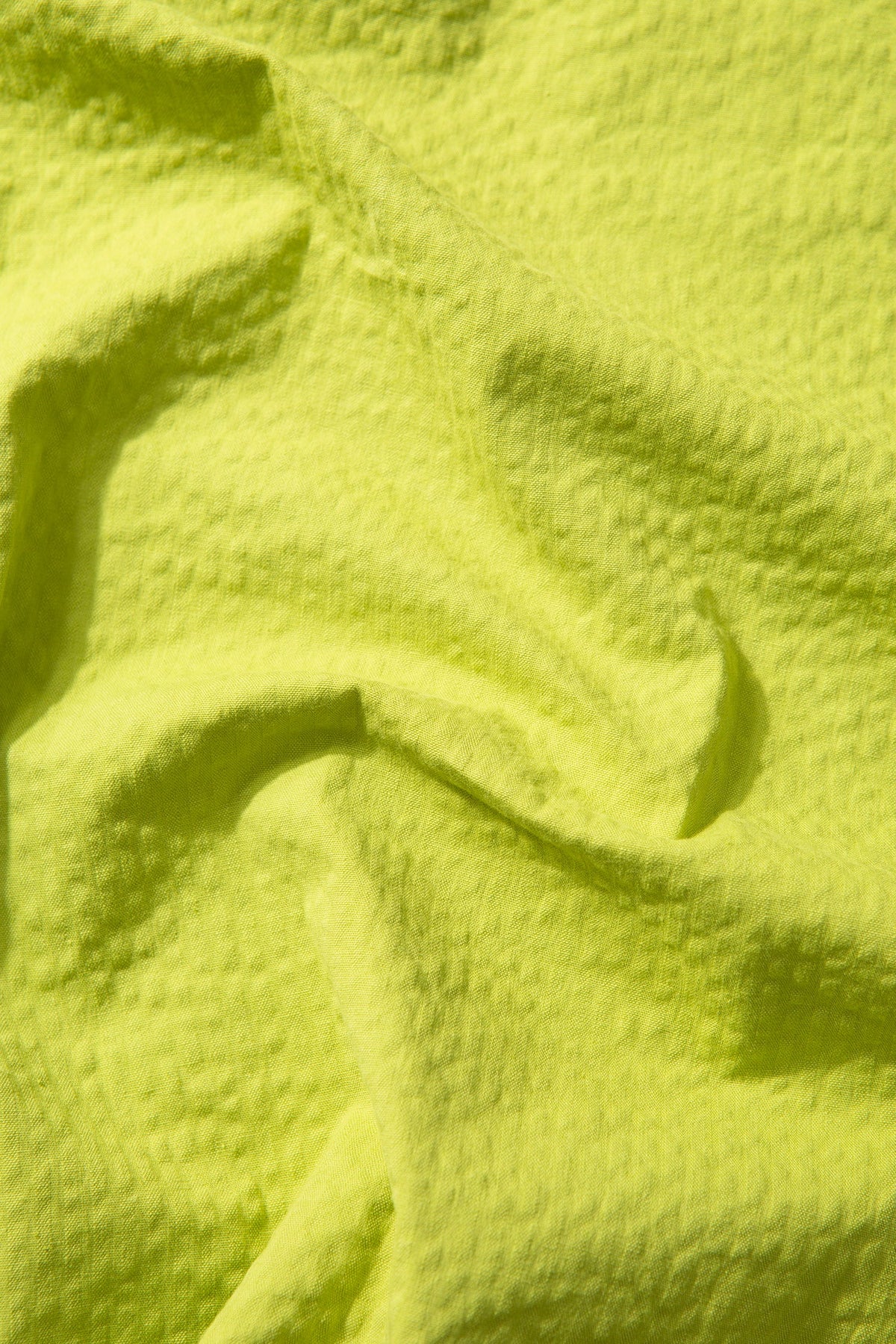 Seersucker Short Sleeve Shirt Green