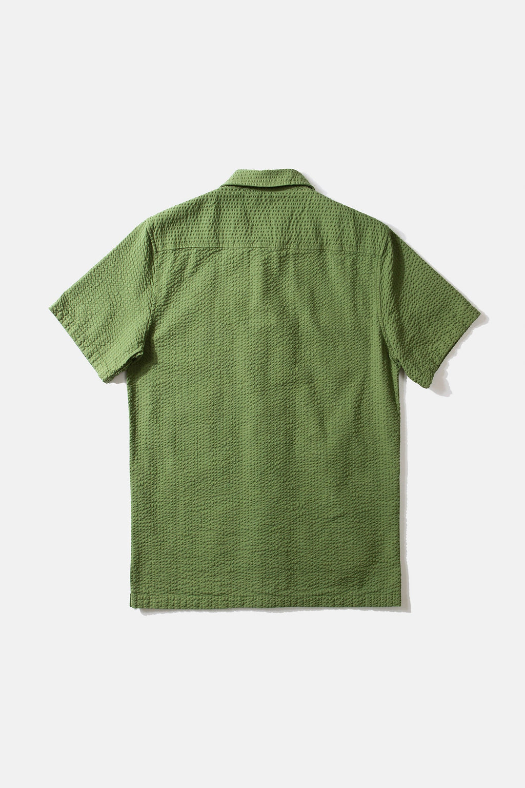 Koszula z krótkim rękawem Seersucker Khaki