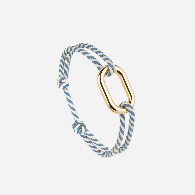 Bracelet Seine - Rayé Bleu Marine Et Blanc