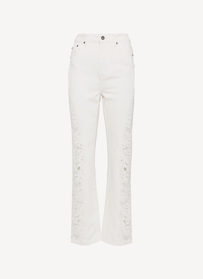 Self Portrait - Pantalon - White - Femme