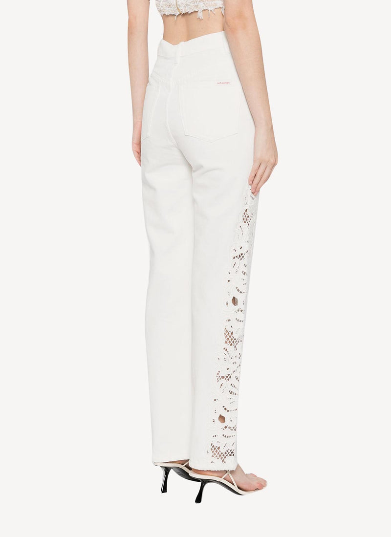 Self Portrait - Pantalon - White - Femme