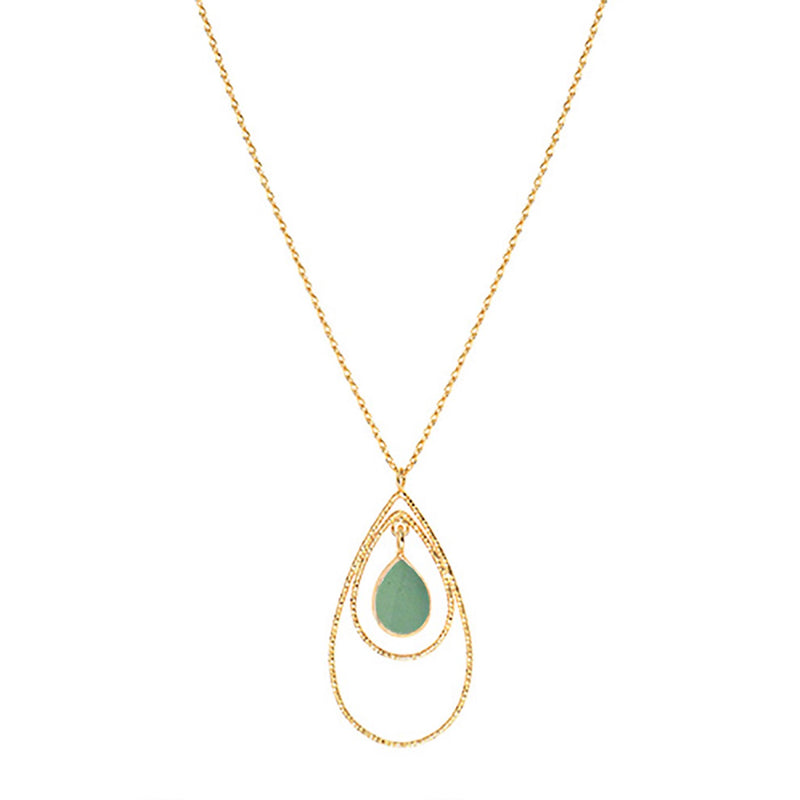 Collier Sore Selma Calcedoine Verte