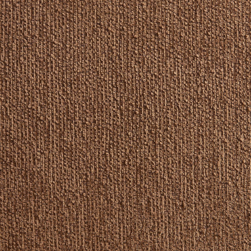 Serena - Chairs - Chenille Fabric - Brown With Brown Metal Legs