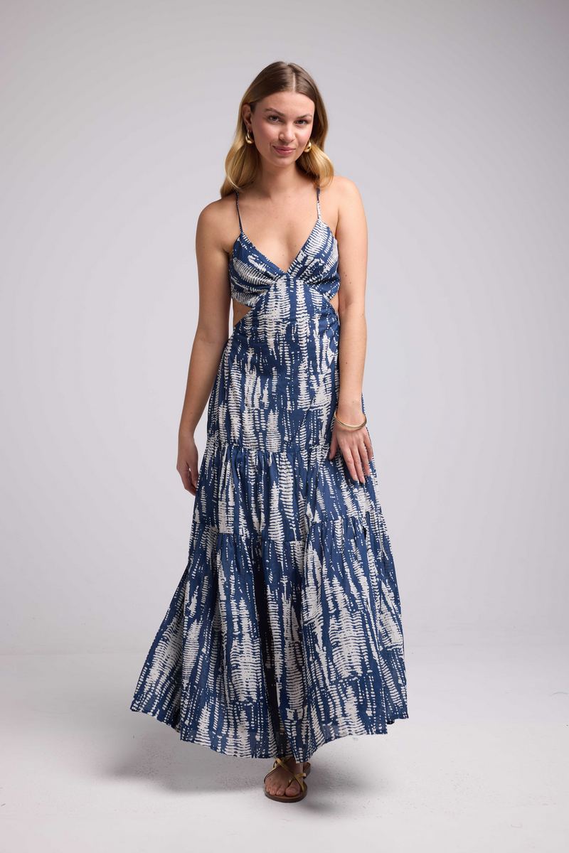 Vestido Largo Sin Mangas - Navy