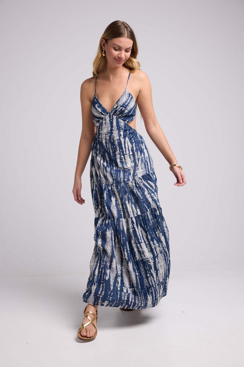 Vestido Largo Sin Mangas - Navy