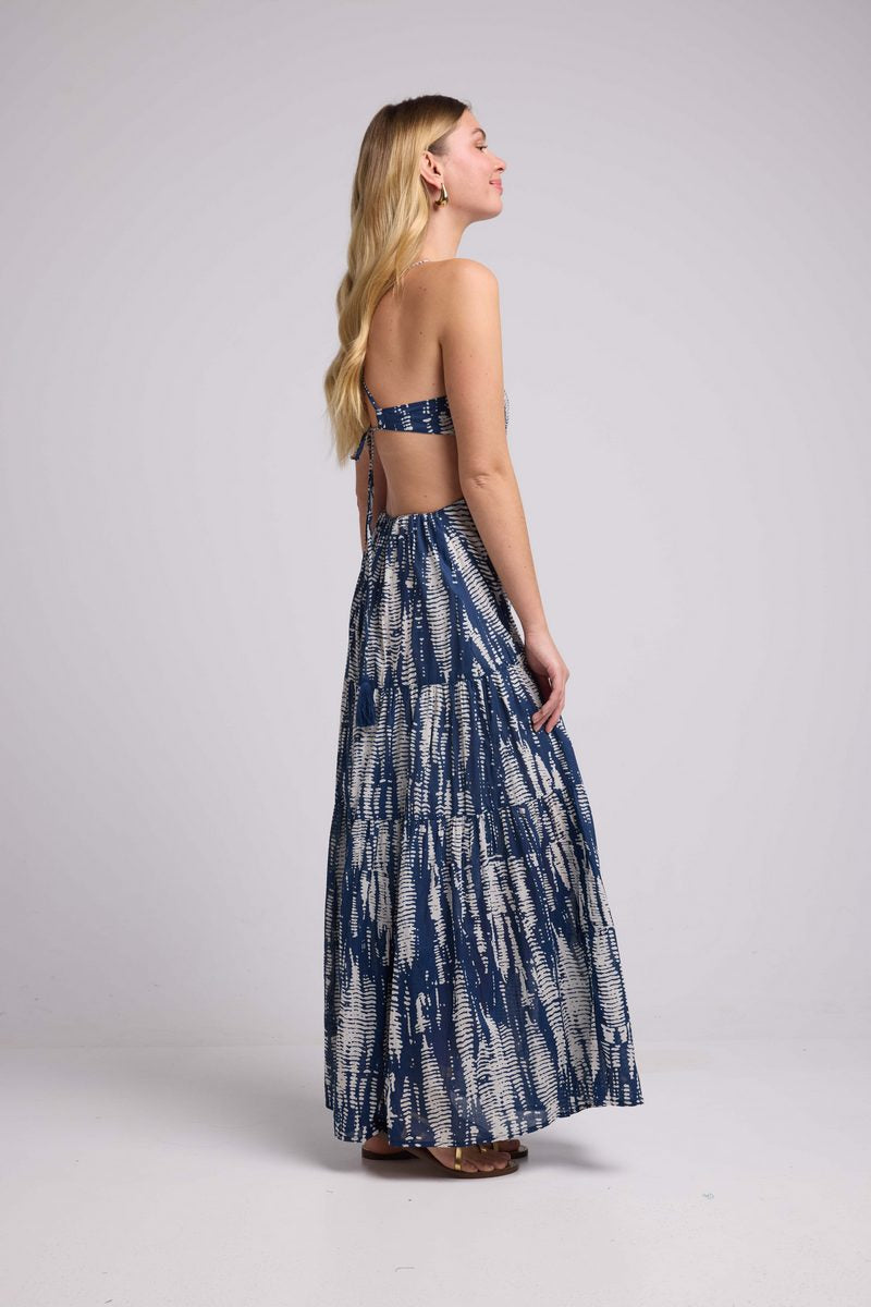 Vestido Largo Sin Mangas - Navy