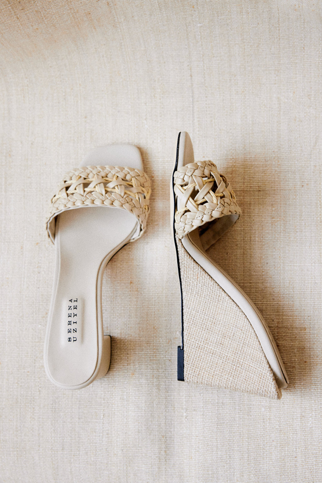 Almeria Nude Wedge Sandal