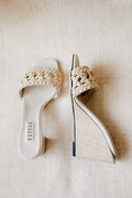Almeria Nude Wedge Sandal