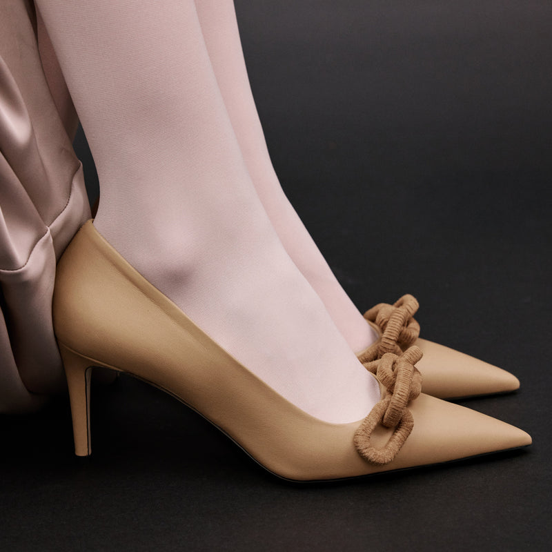 Catena Beige High-Heel Pump (DRAFT)