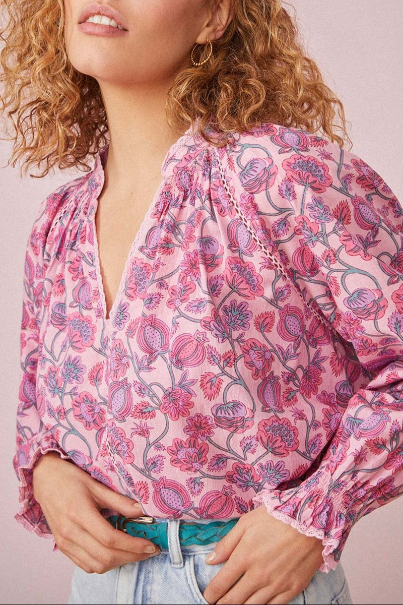 Blouse Sergio - Granata