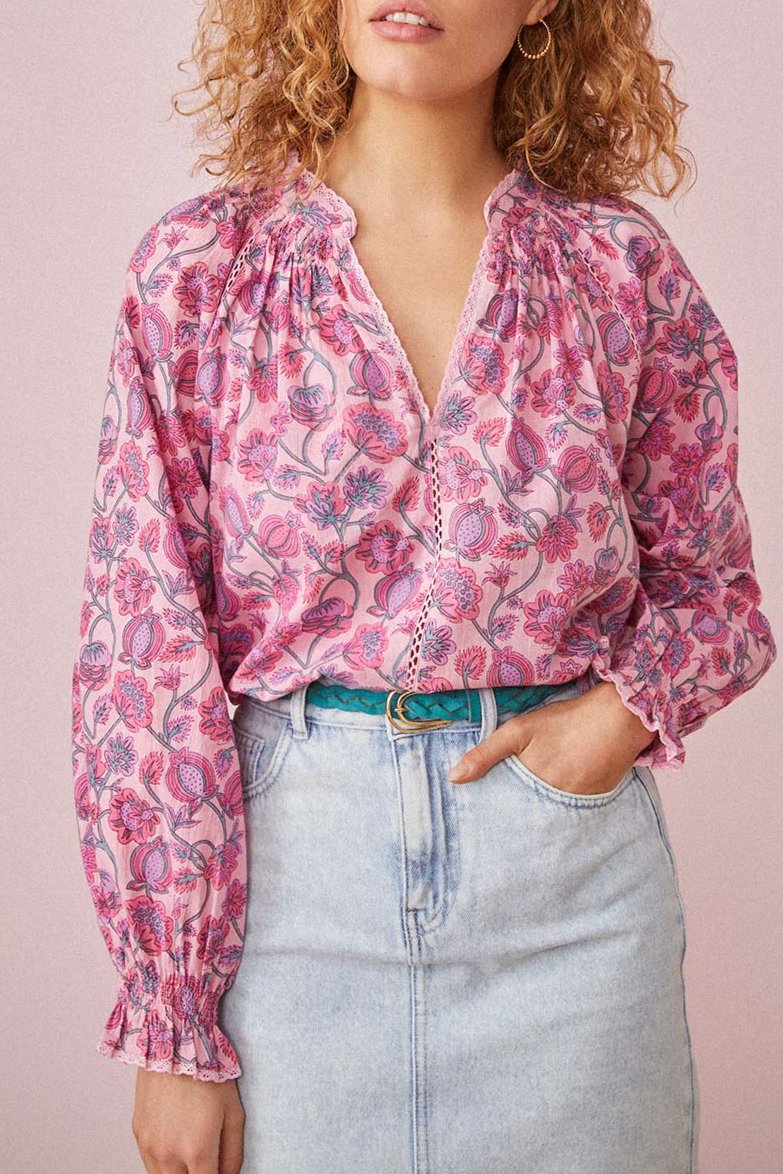 Blouse Sergio - Granata