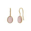 Pendientes Pequeños Calcedonia Rosa