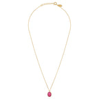 Collar Pequeño De Ónix Rosa