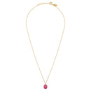 Collier Serti Petit Modele Onyx Rose