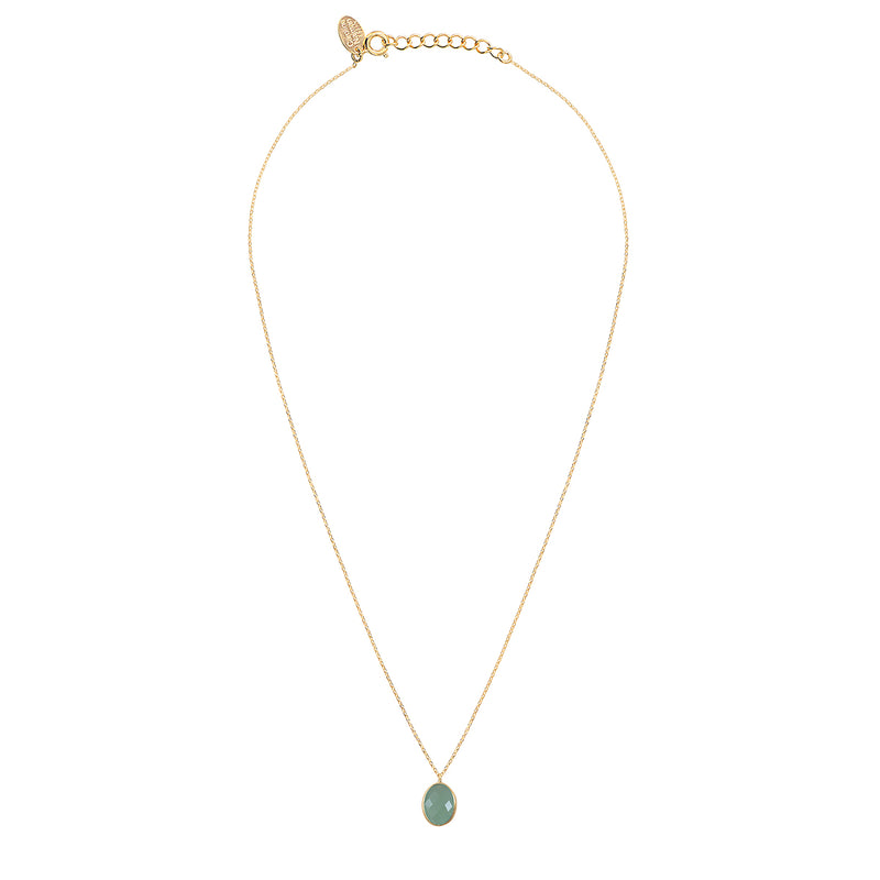 Collier Serti Petit Modele Aventurine
