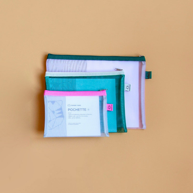 Set De Pochettes Mesh (S, M Et L) - Vert