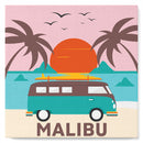 Mini Peinture par Numéros petit format 20x20cm avec cadre Plage Malibu