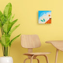 Mini Peinture Par Numéros 20X20Cm Avec Cadre A La Plage